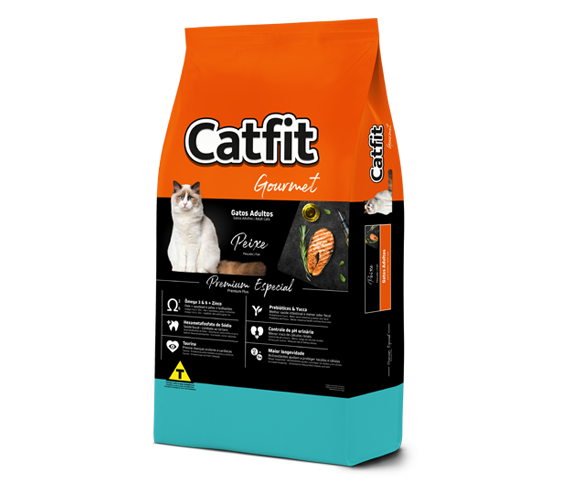 Catfit Gourmet Peixe Gatos Adultos