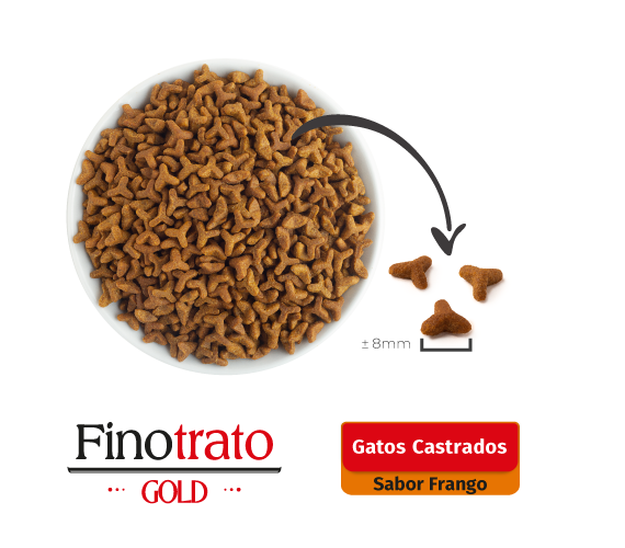 Finotrato Gold Gatos Castrados Frango Grãos