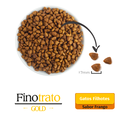 Finotrato Gold Gatos Filhotes Frango Grãos