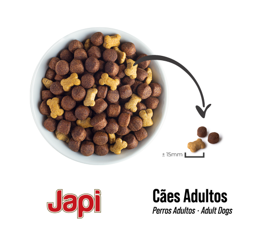 Japi Plus Carne e Ossinhos Cães Adultos